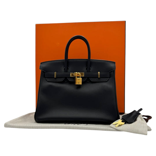 Hermès Birkin 25 Black Swift Gold