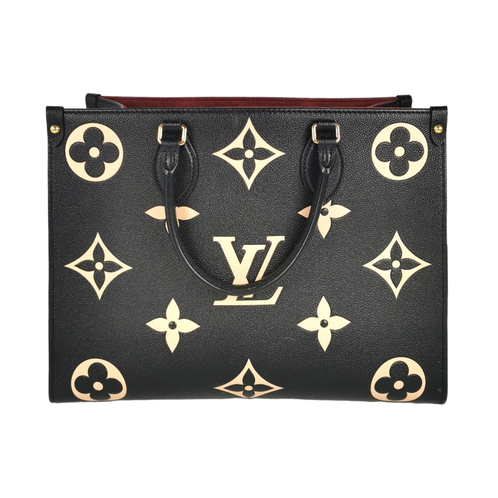 Louis Vuitton Black Monogram Empreinte Leather Onthego GM Bag Louis Vuitton