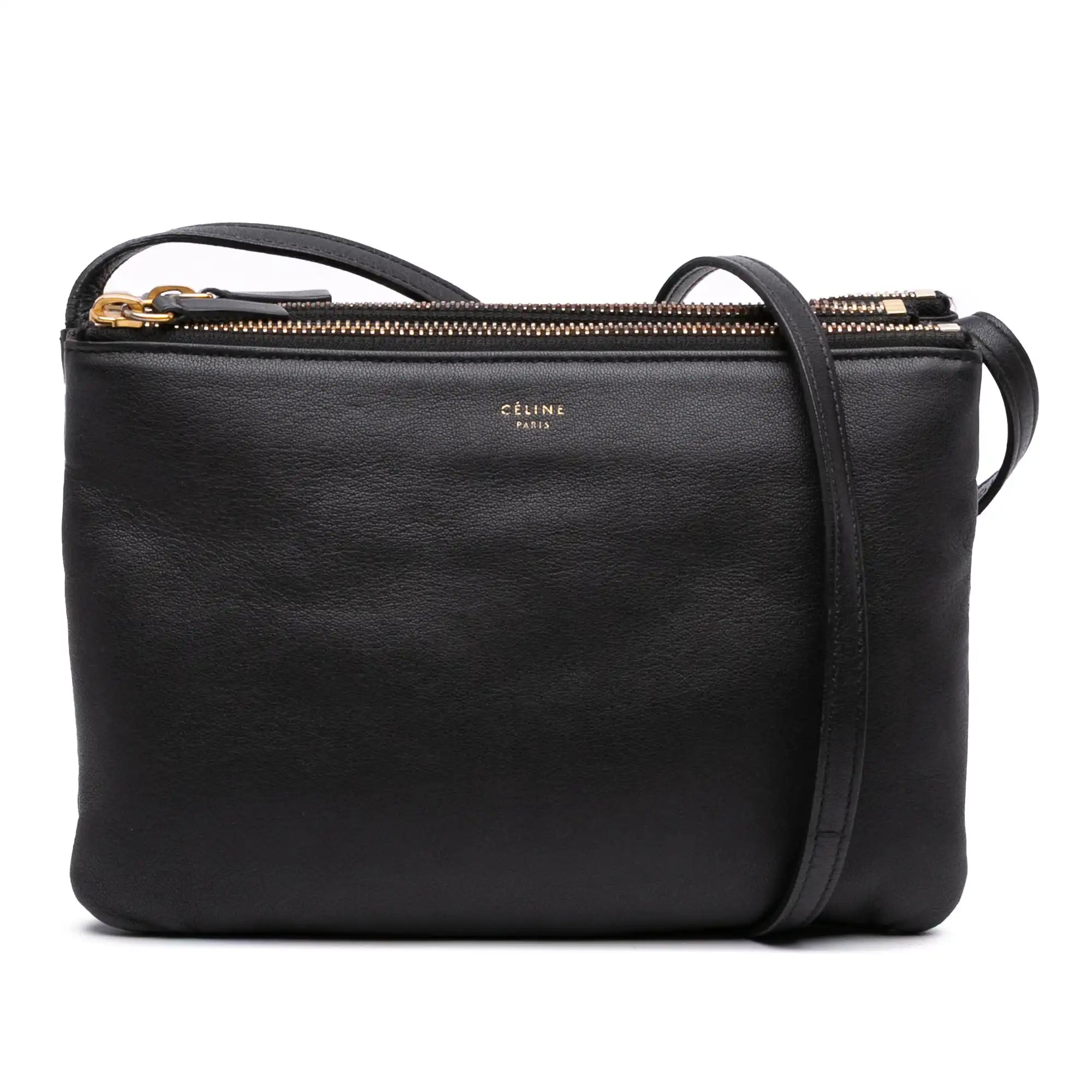 Timeless elegance: Céline Trio Small Black Lambskin – The legacy of Phoebe Philo
