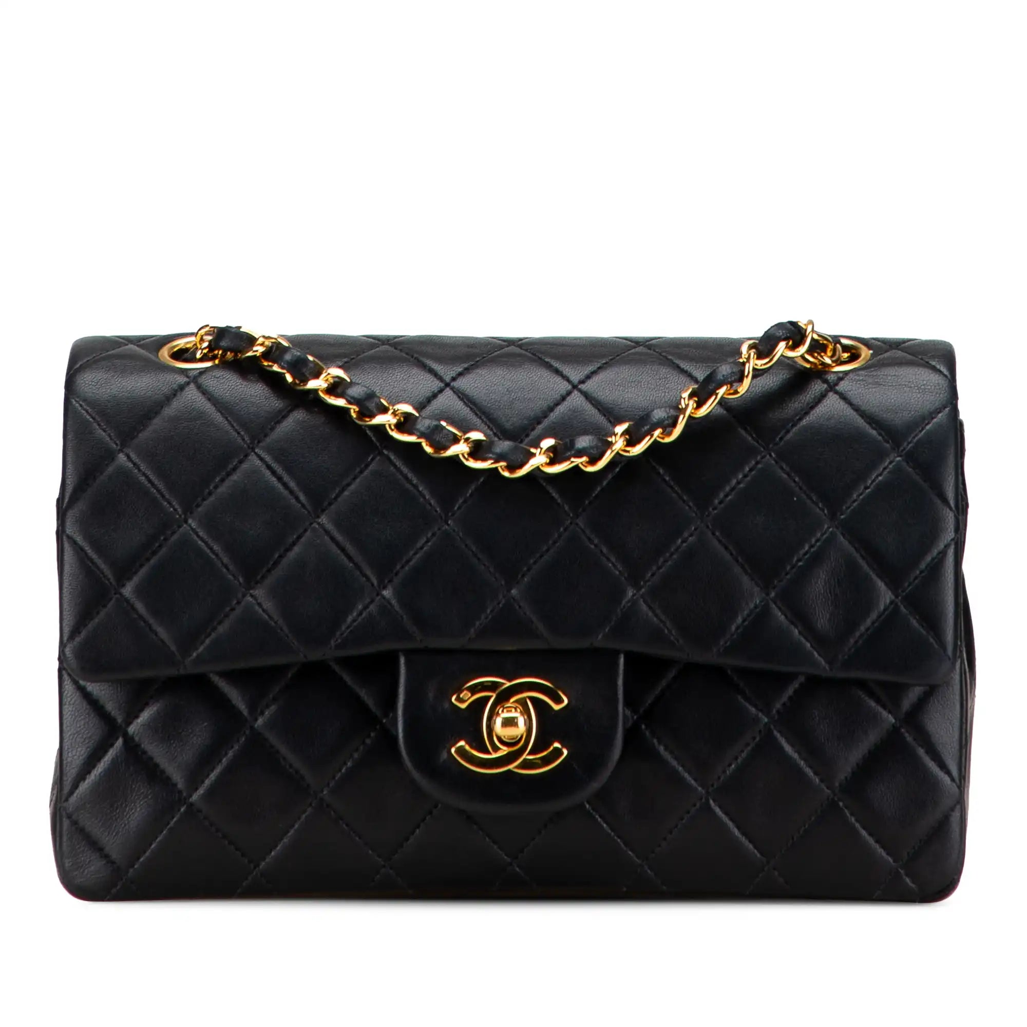 The Legacy of Coco: The Chanel Classic Double Flap in Black Lambskin with Gold Accents