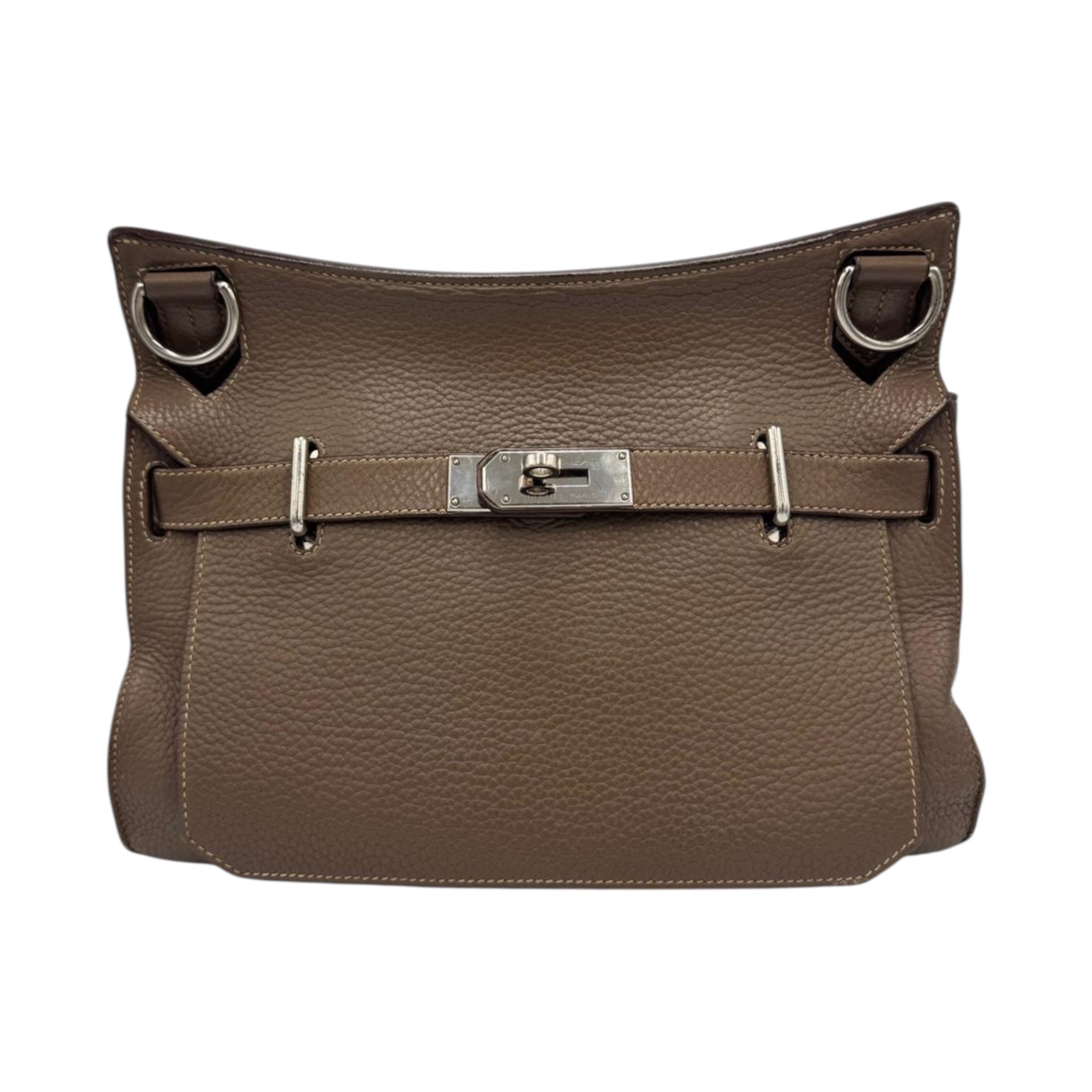 Hermès Jypsiere 34 Gray Clemence Palladium