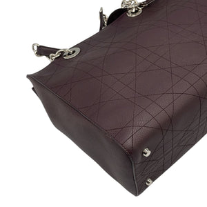 Dior Lady Dior Soft Tote Large Purple Cannage