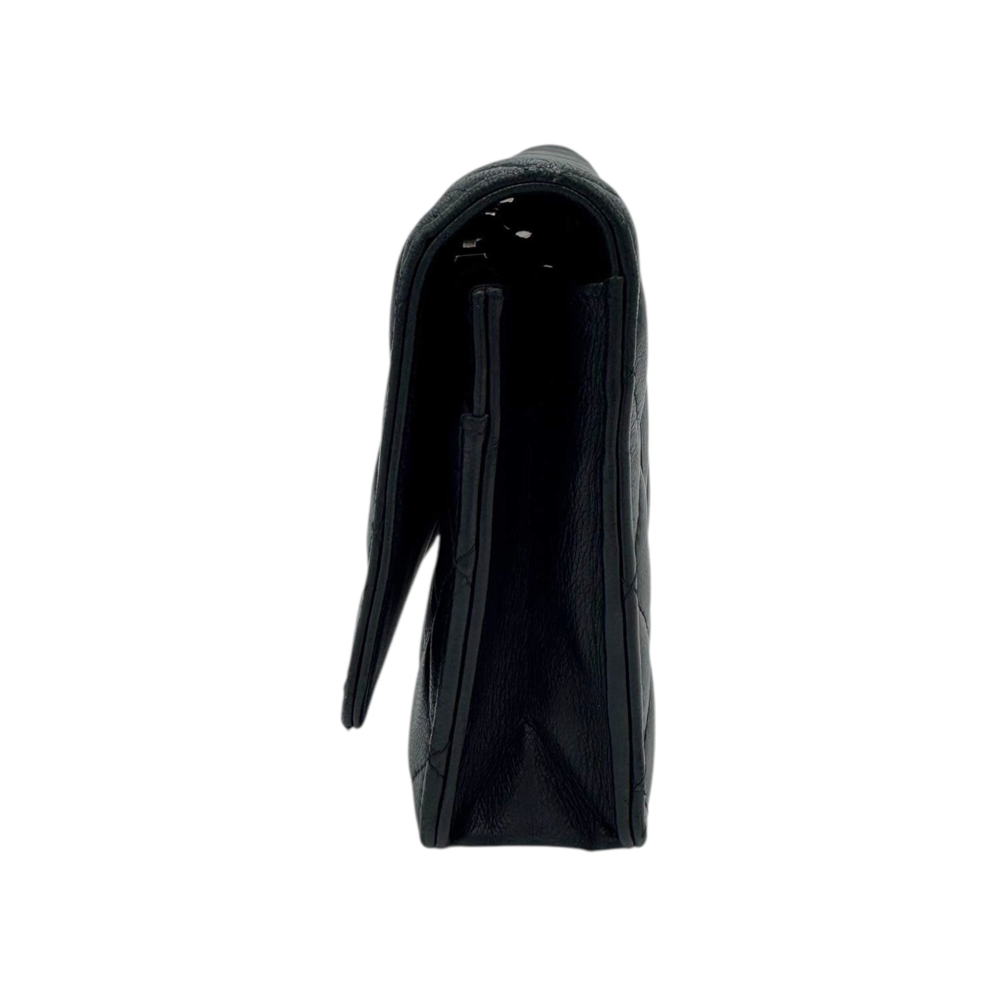 Chanel Wallet on Chain WoC Black Lambskin Silver