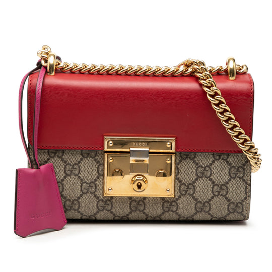 Gucci GG Padlock Small Red GG Supreme Canvas