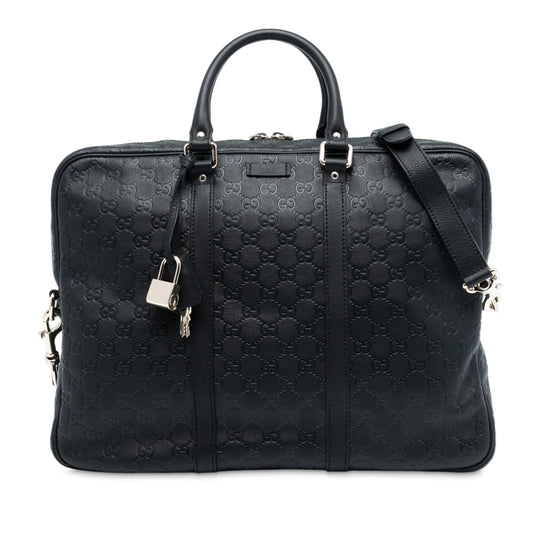 Gucci Business Bag Black Guccissima