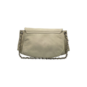 Chanel Halfmoon WOC Vintage White Caviar Silver