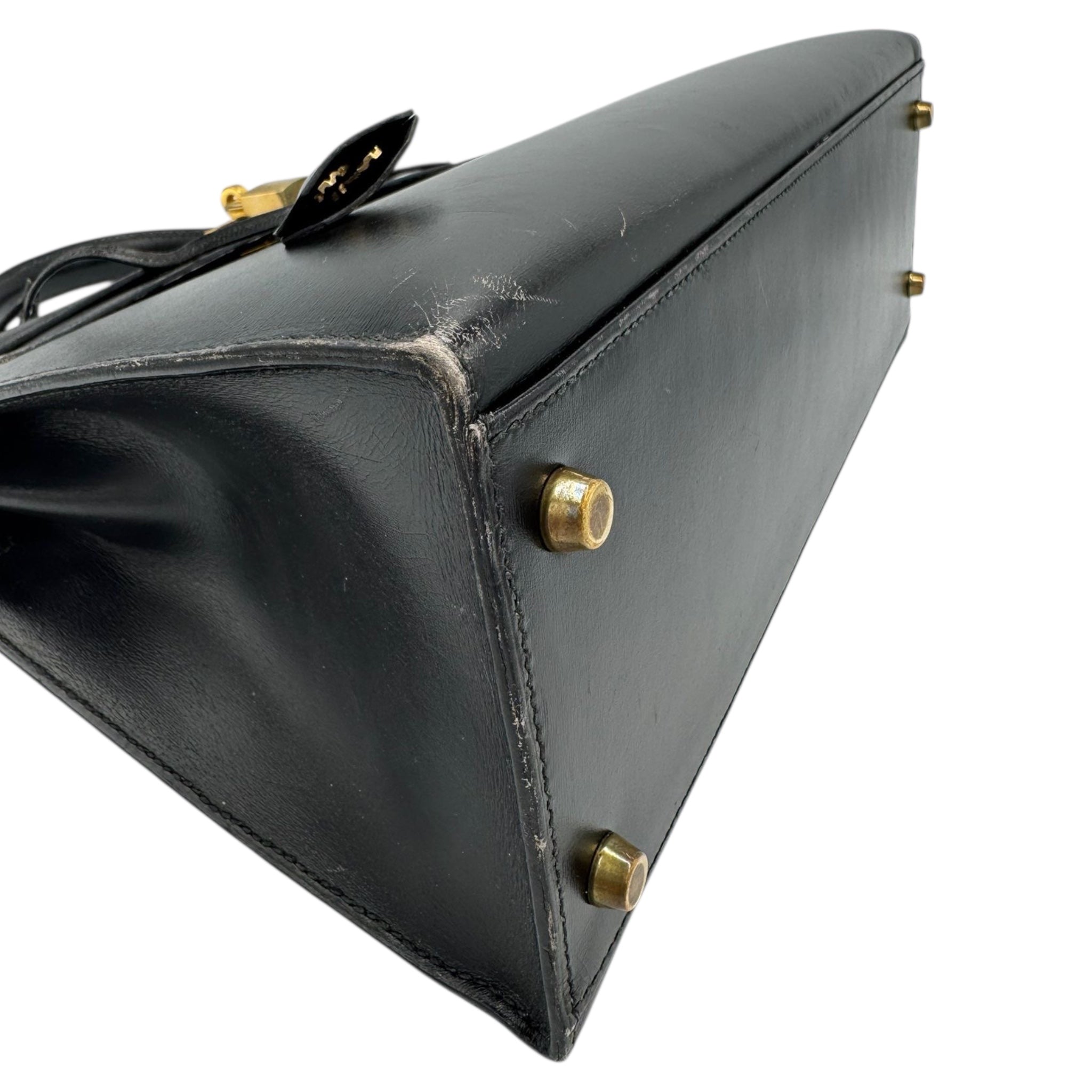Hermès Kelly 35 Black Boxcalf Gold