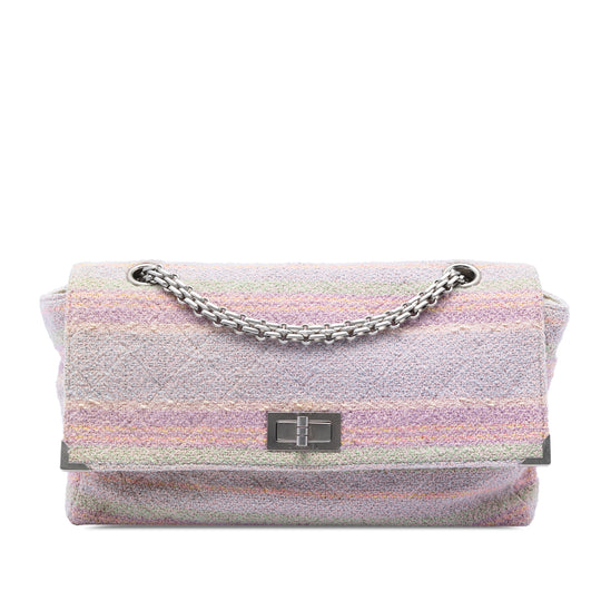 Chanel Reissue 2.55 Single Flap 225 Pink Tweed