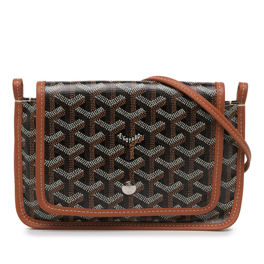 Goyard Plumet Pocket Wallet Black Coated Canvas