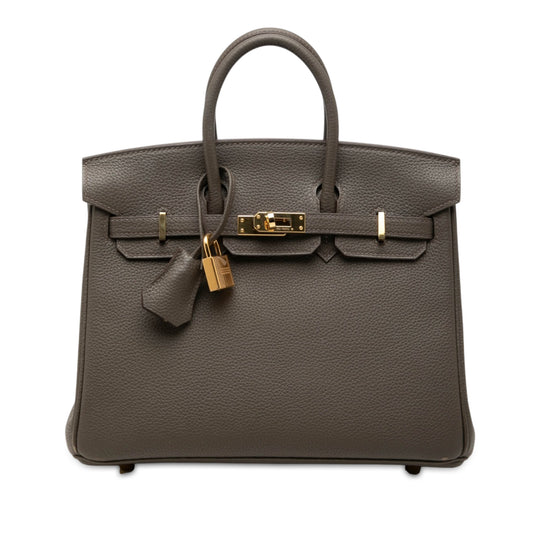 Hermès Birkin Retourne 25 Grey Togo Calfskin