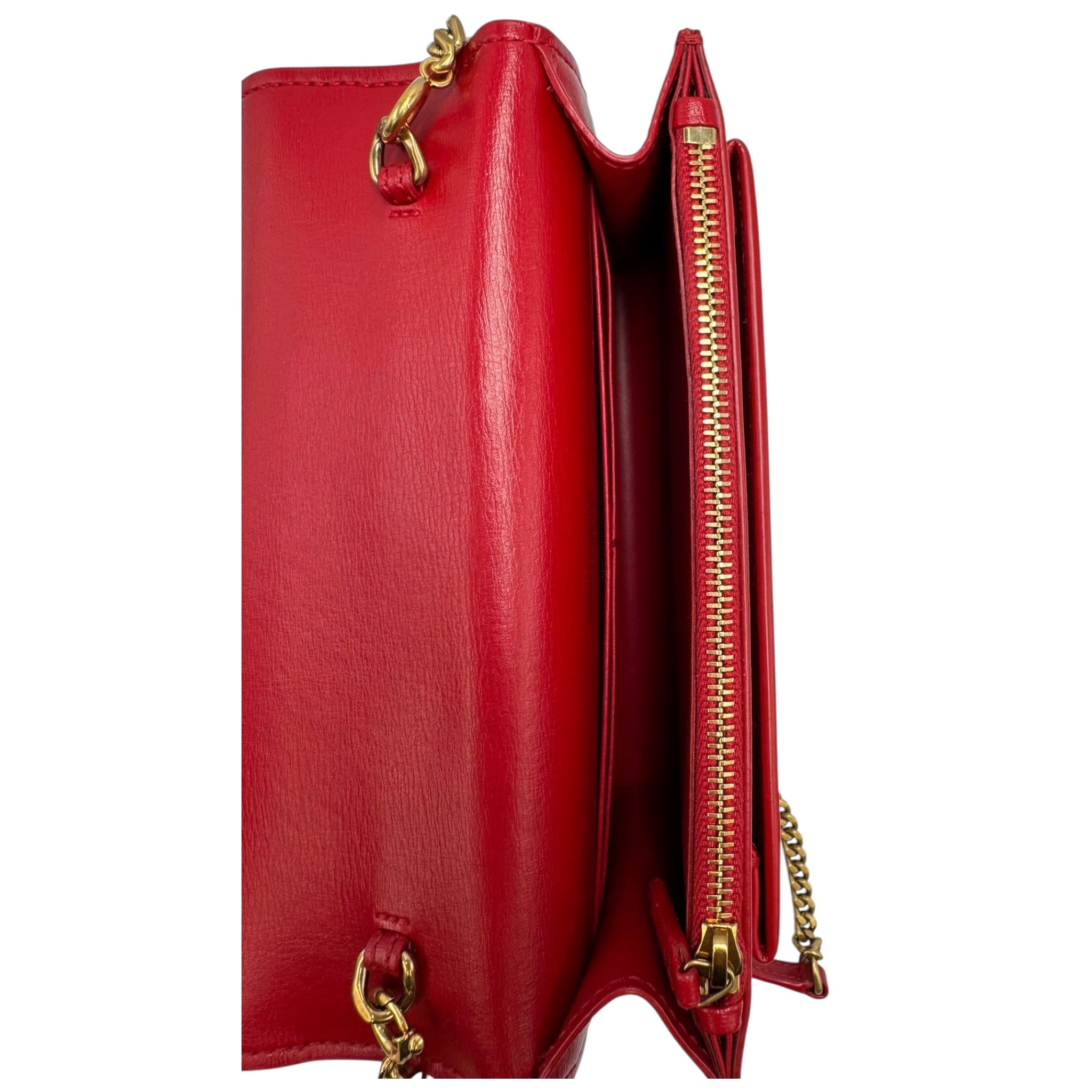 Yves Saint Laurent Kate Small Red Calfskin