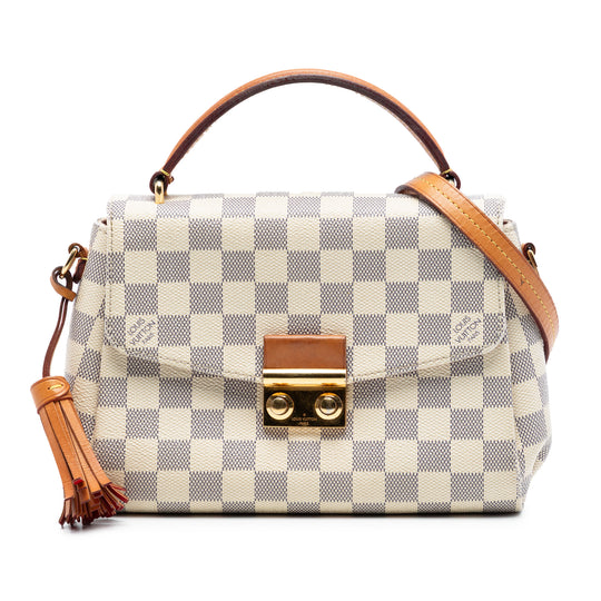 Louis Vuitton Croisette White Damier Azur Canvas