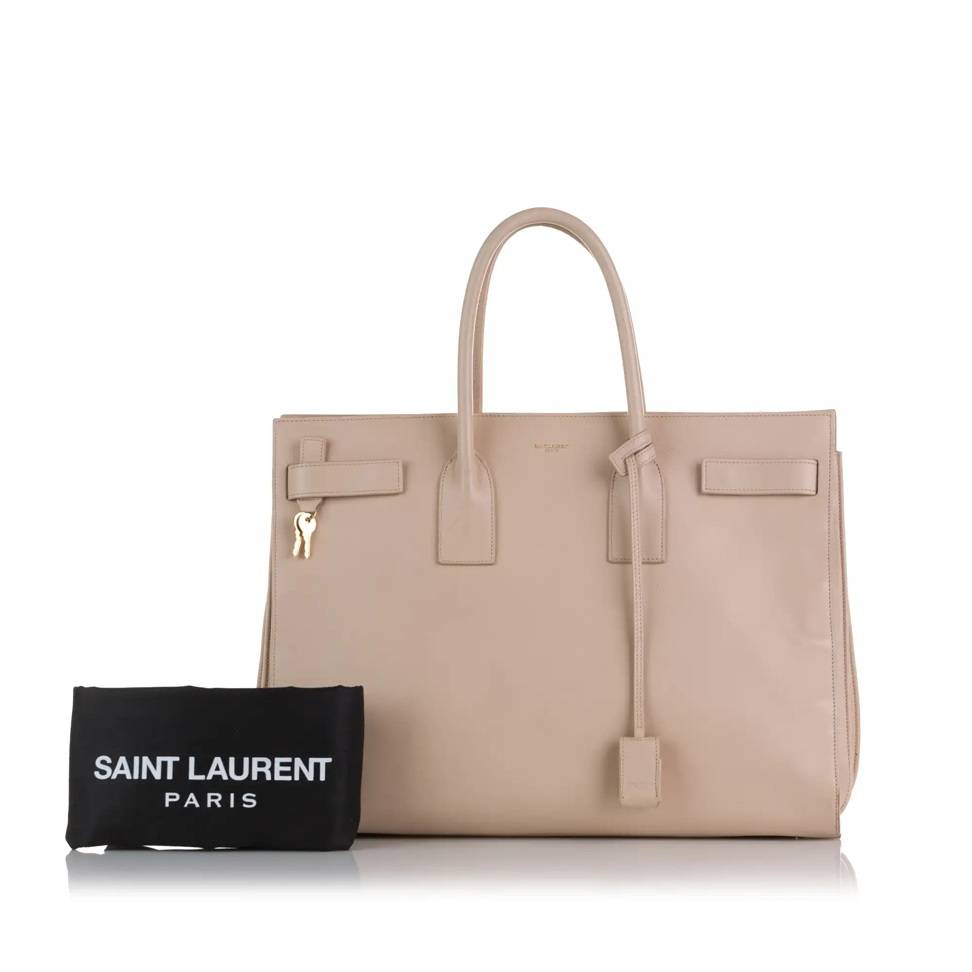 Yves Saint Laurent Sac de Jour Large Brown Leather