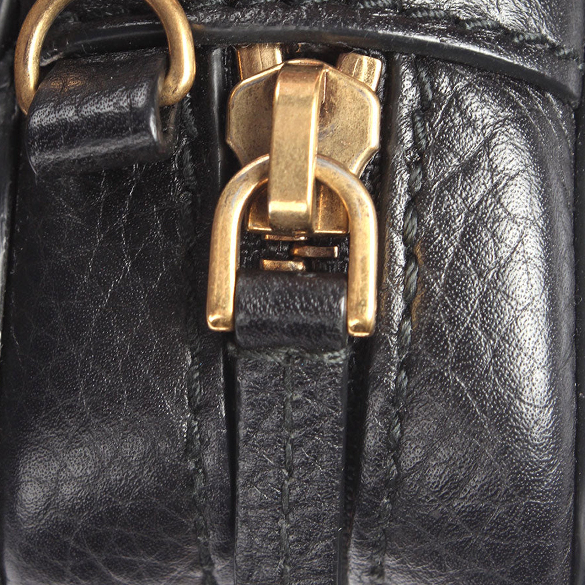 Dior J'Adoir Camera Case Clutch with Chain Black Calfskin