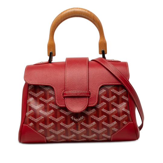 Goyard Saigon Souple Mini Red Goyardine Coated Canvas