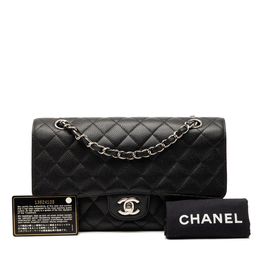 Chanel Classic Double Flap Medium Black Caviar