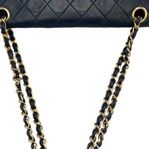 Chanel Classic Double Flap Small Blue Lambskin Gold