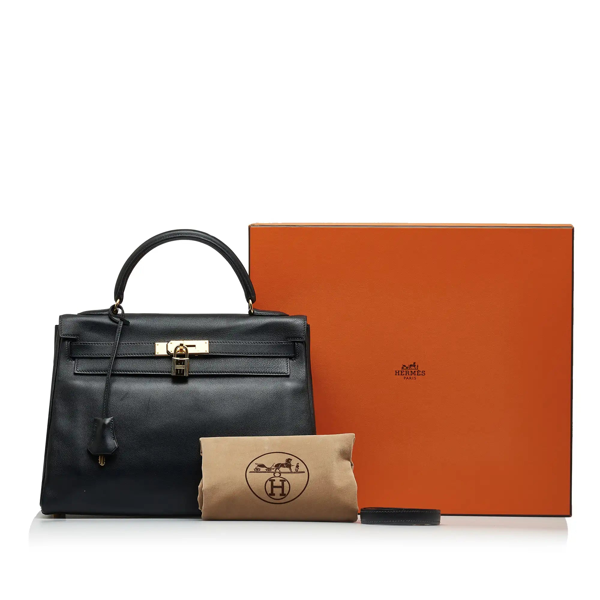 Herm s Kelly 32 Black Evercolor Clemence Gold 13 278.00