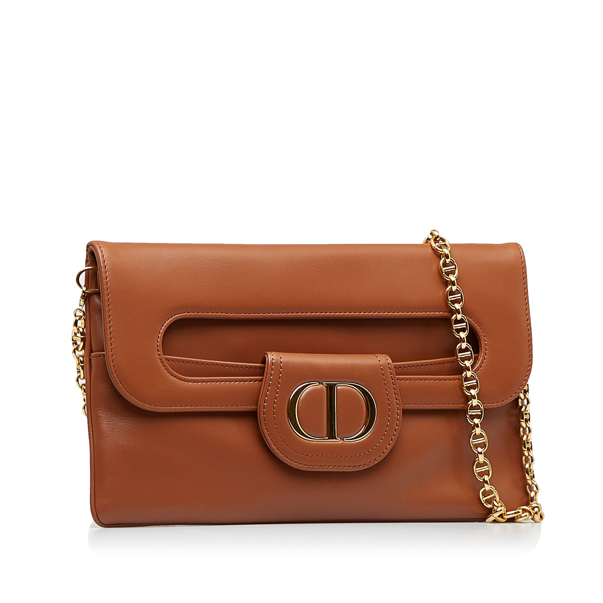 Dior DiorDouble Medium Bag Brown