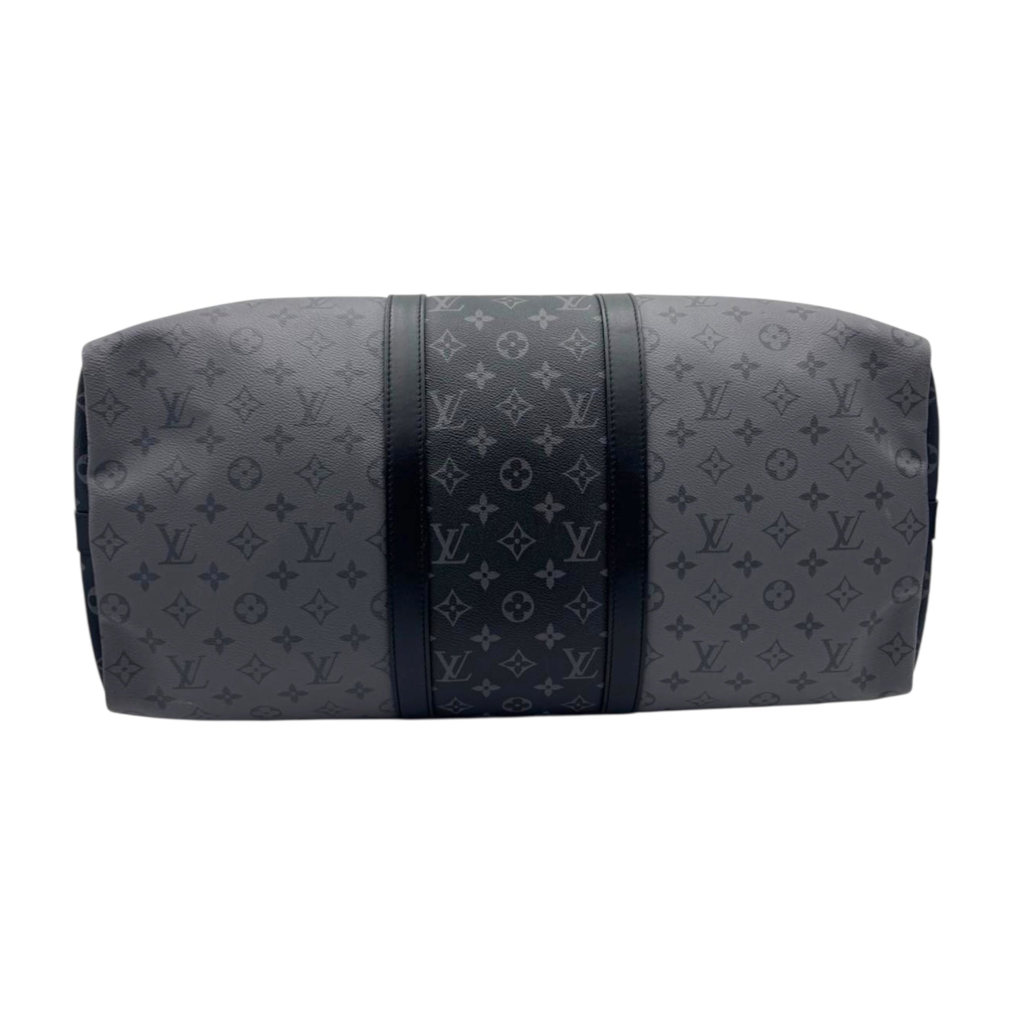 Louis Vuitton Keepall 50 Bandoulière Black Monogram Empreinte