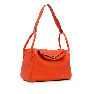 Hermès Lindy 34 Orange Clemence Palladium