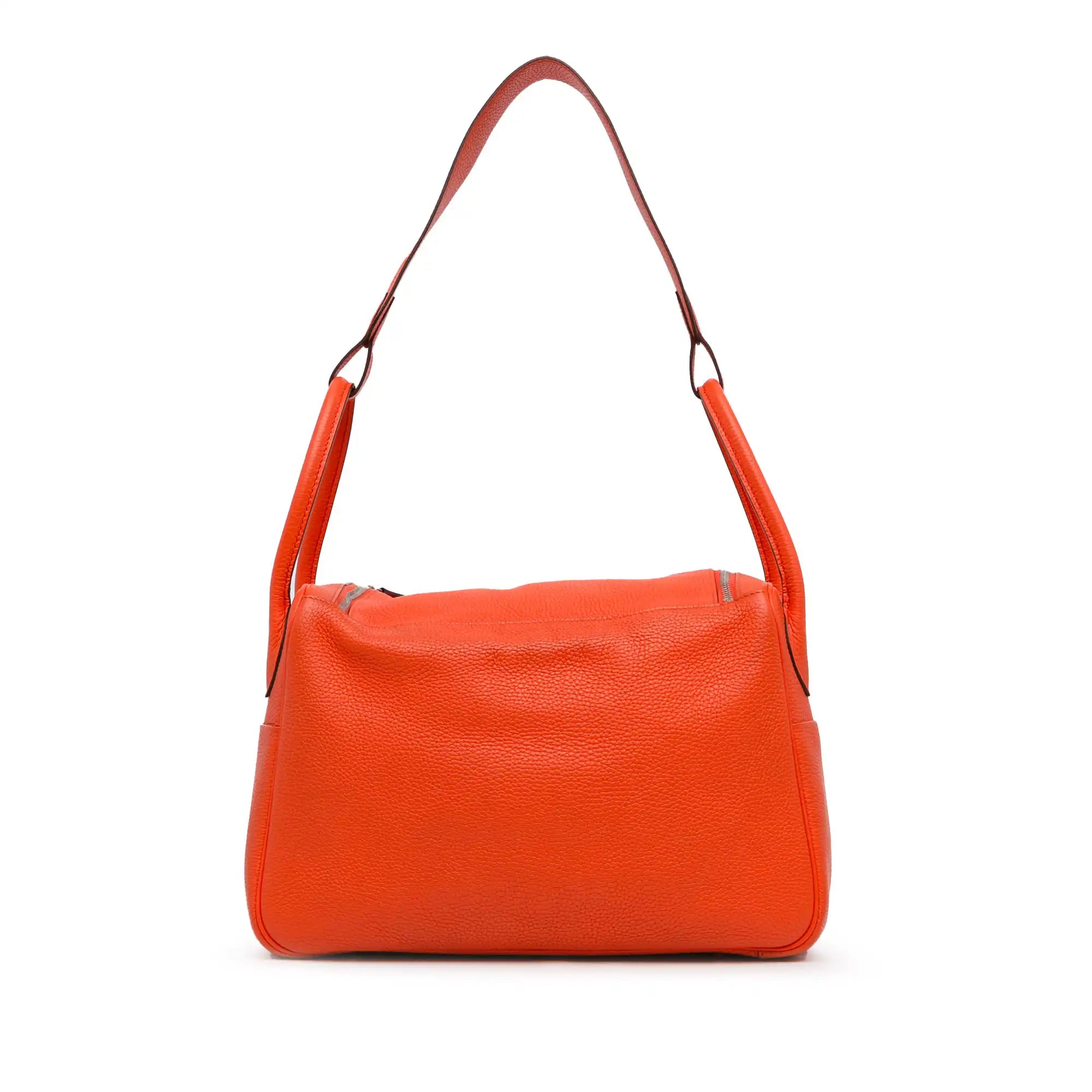 Hermès Lindy 34 Orange Clemence Palladium