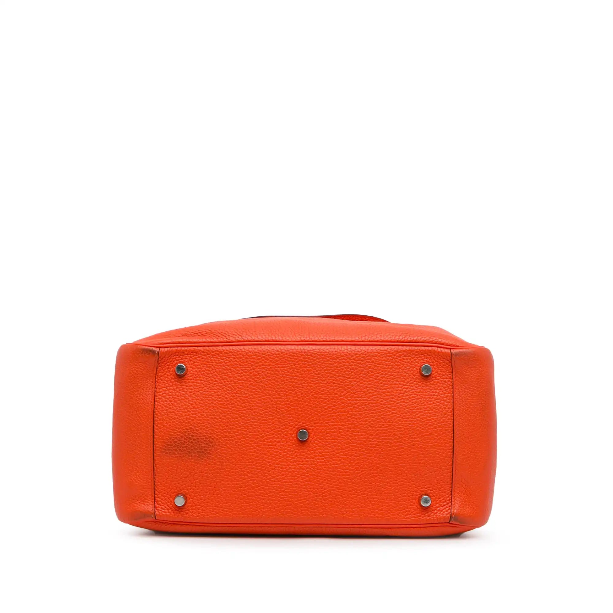 Hermès Lindy 34 Orange Clemence Palladium