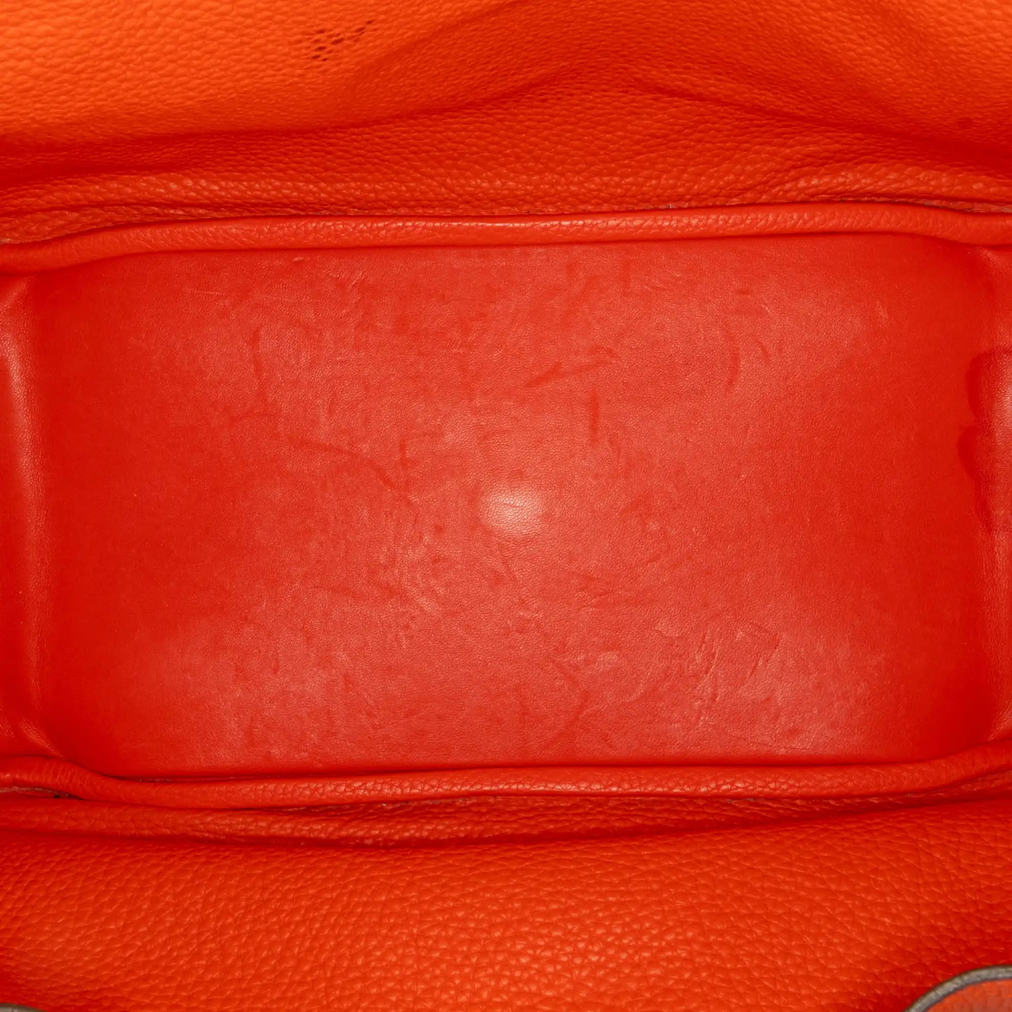 Hermès Lindy 34 Orange Clemence Palladium