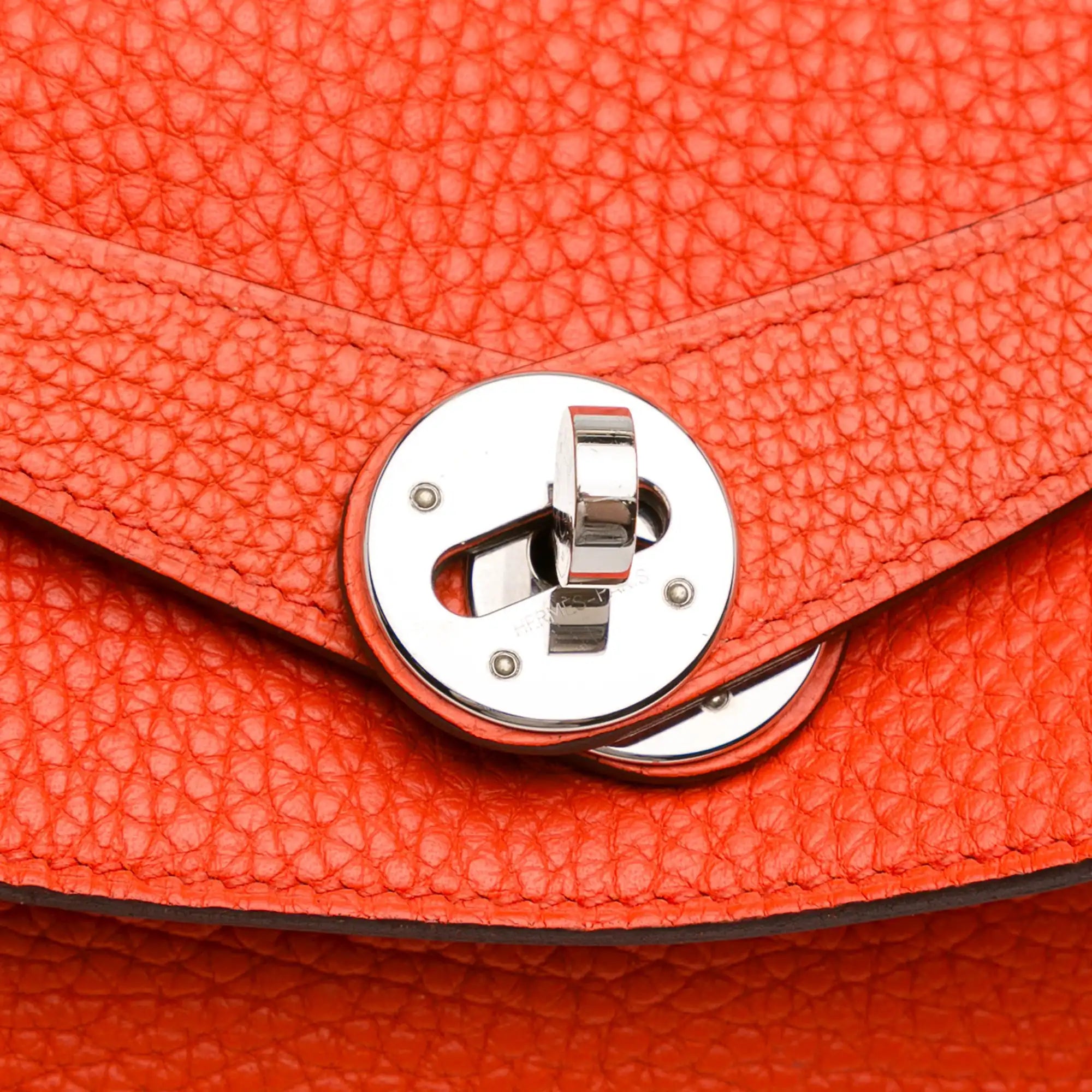 Hermès Lindy 34 Orange Clemence Palladium