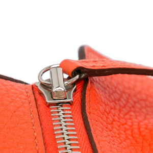 Hermès Lindy 34 Orange Clemence Palladium