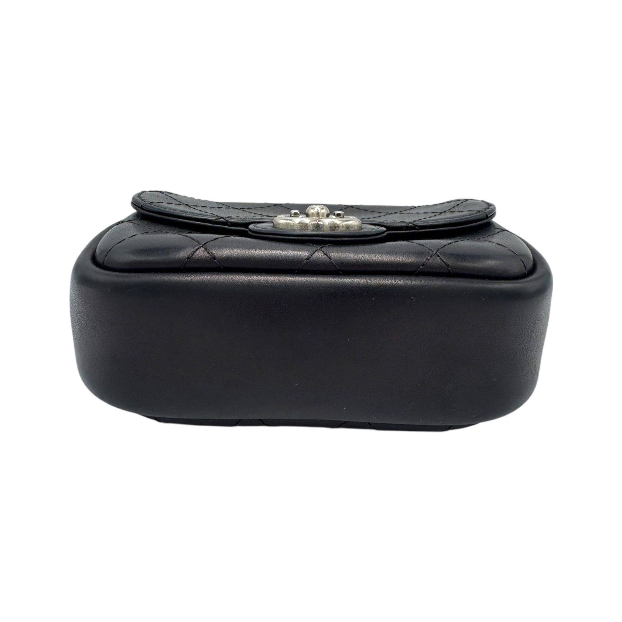 Chanel CC Camera Bag Mini Black Lambskin Gold