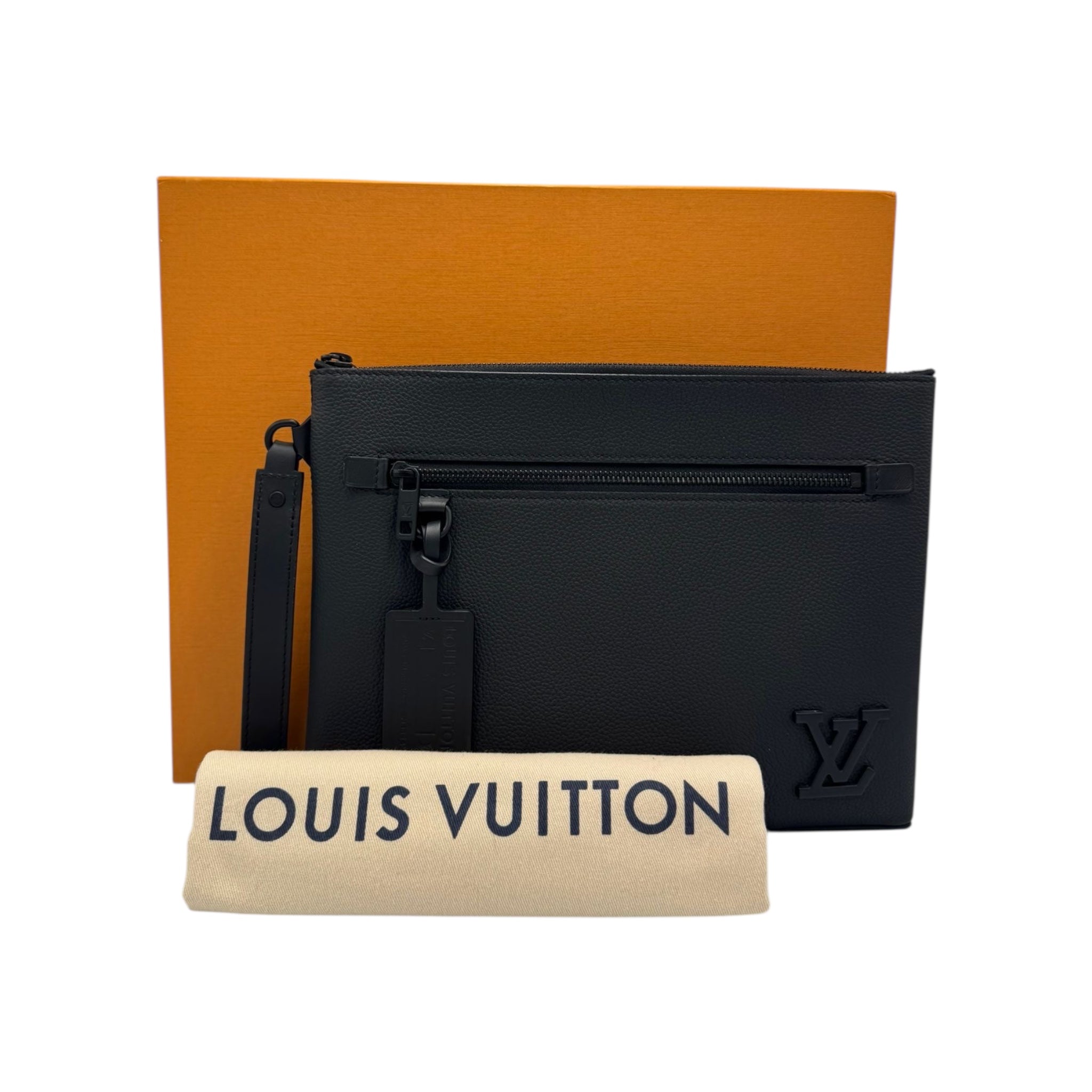 Louis Vuitton Aerogram Takeoff Sling Bag Black