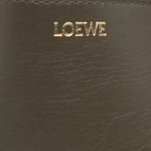 Loewe Puzzle Fold Tote Mini Brown Leather