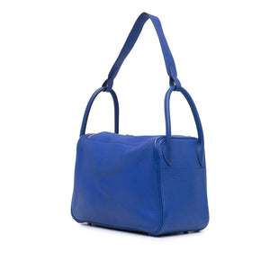 Hermès Lindy 30 Blue Togo Palladium