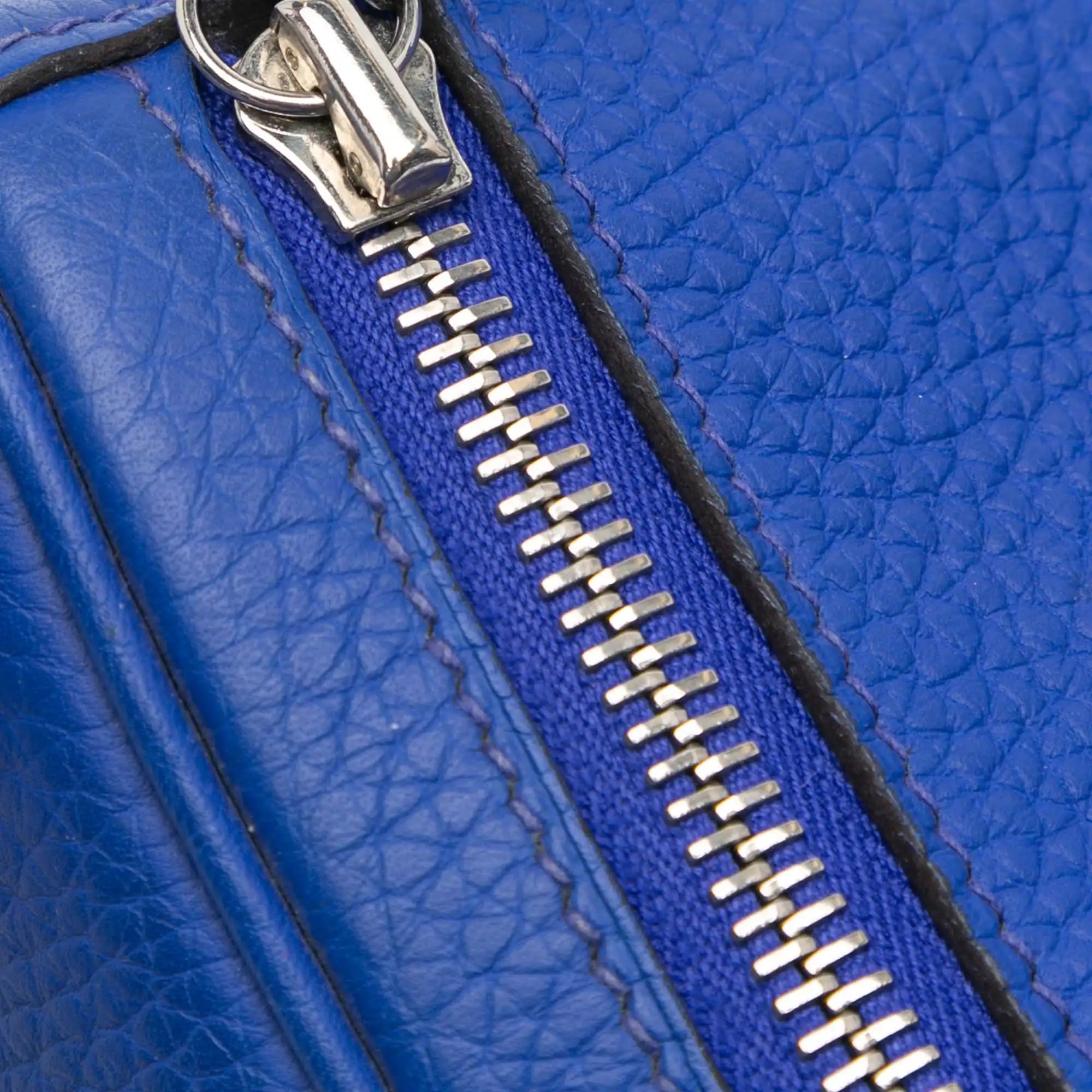 Hermès Lindy 30 Blue Togo Palladium