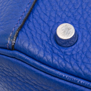 Hermès Lindy 30 Blue Togo Palladium