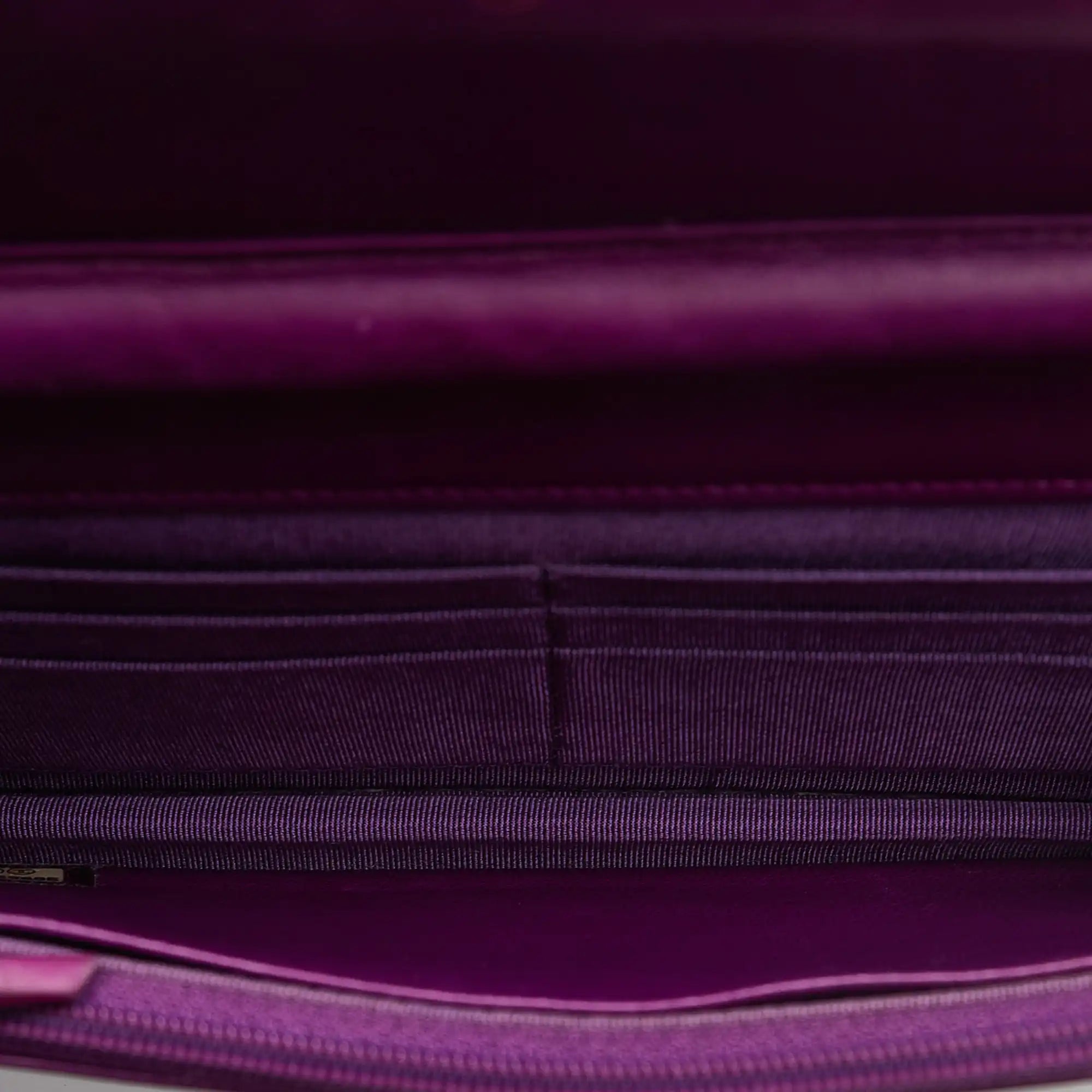 Chanel Camellia Wallet On Chain Purple Lambskin Gold