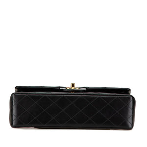 Chanel Classic Double Flap Medium Black Lambskin Gold