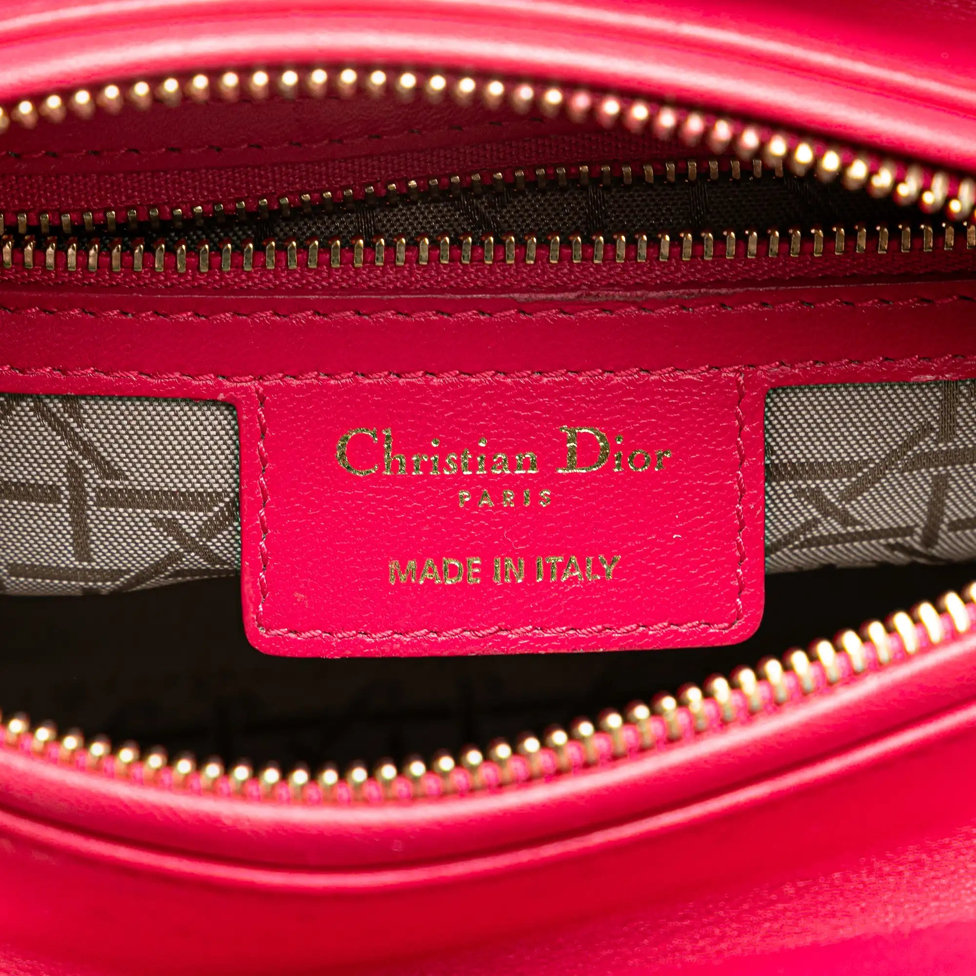 Dior Lady Dior Medium Pink Cannage Lambksin Gold