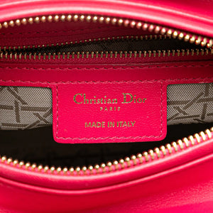 Dior Lady Dior Medium Pink Cannage Lambksin Gold