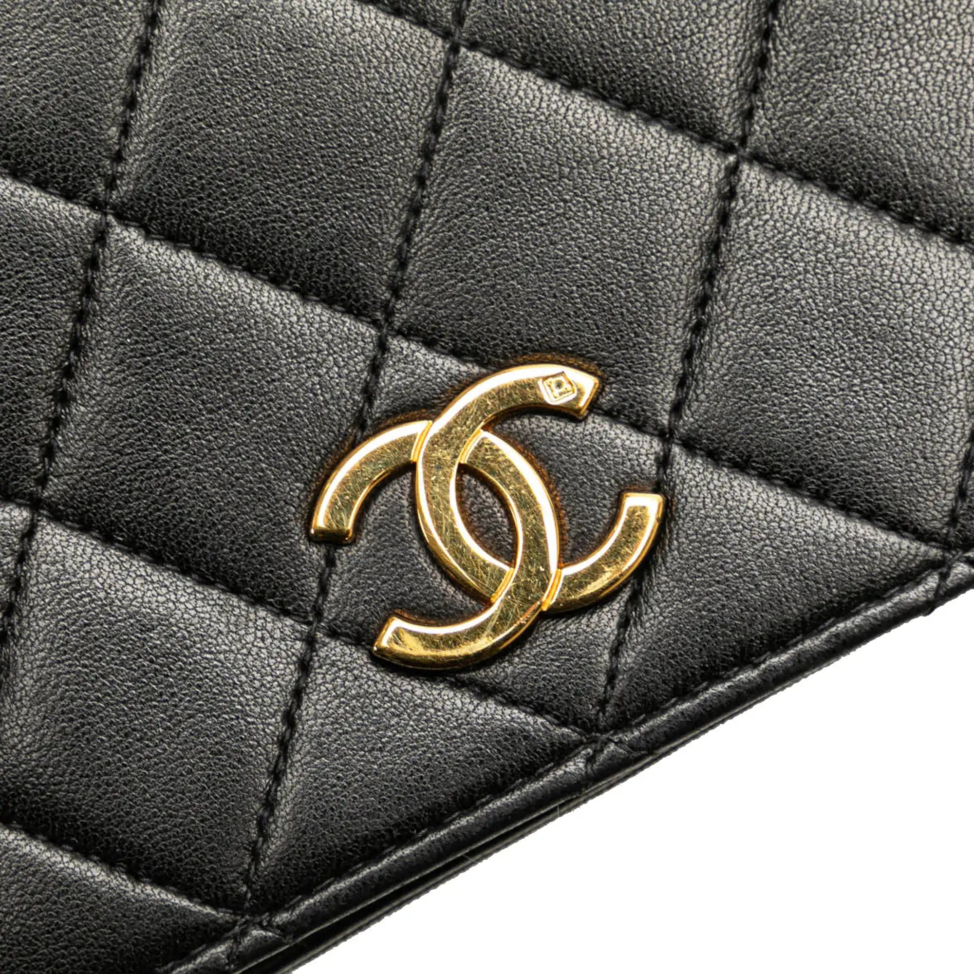 Chanel Full Flap Bag Black Lambskin Gold