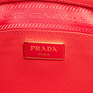 Prada Dome Bag Red Saffiano Lux