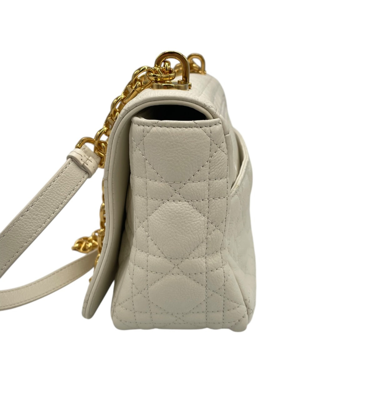 Dior Caro Bag Small Beige Shearling Suede