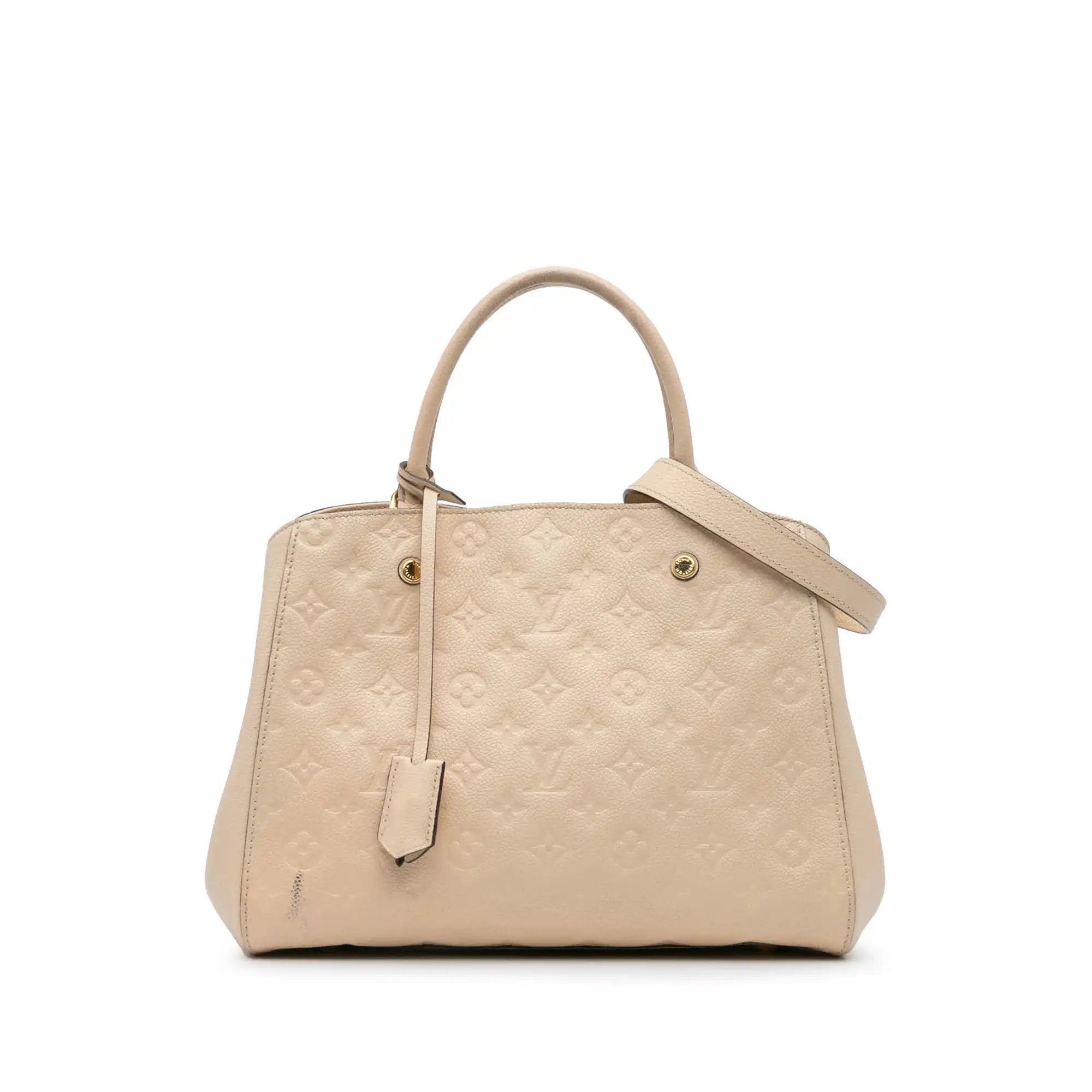 Louis Vuitton MontAigne mm beige Monogram Empreinte