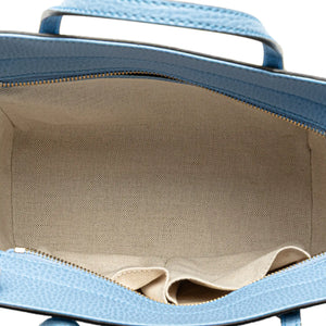 Gucci swing Tote Medium Blue Leather