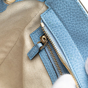 Gucci swing Tote Medium Blue Leather
