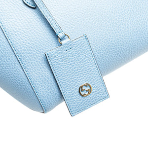 Gucci swing Tote Medium Blue Leather