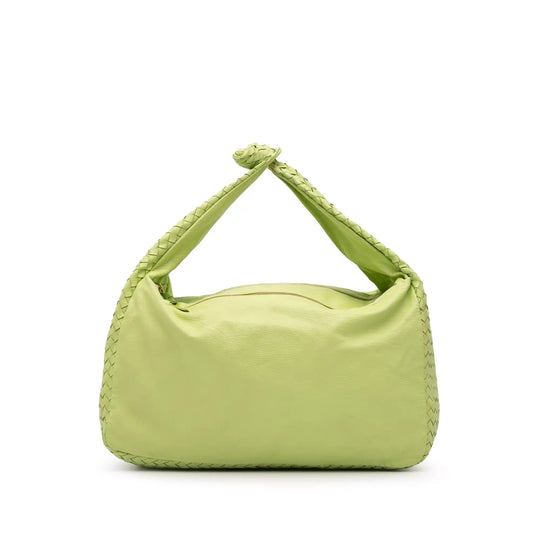 Bottega Veneta Knot Hobo Green Nappa Intrecciato