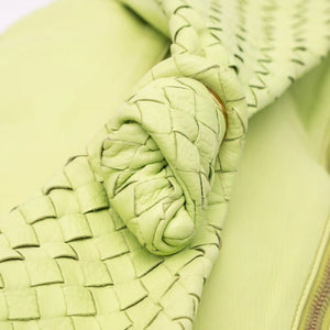 Bottega Veneta Knot Hobo Green Nappa intrecciato