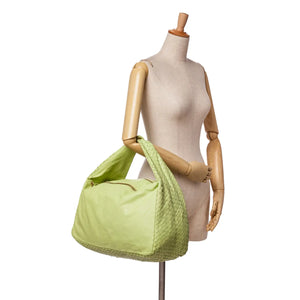 Bottega Veneta Knot Hobo Green Nappa intrecciato